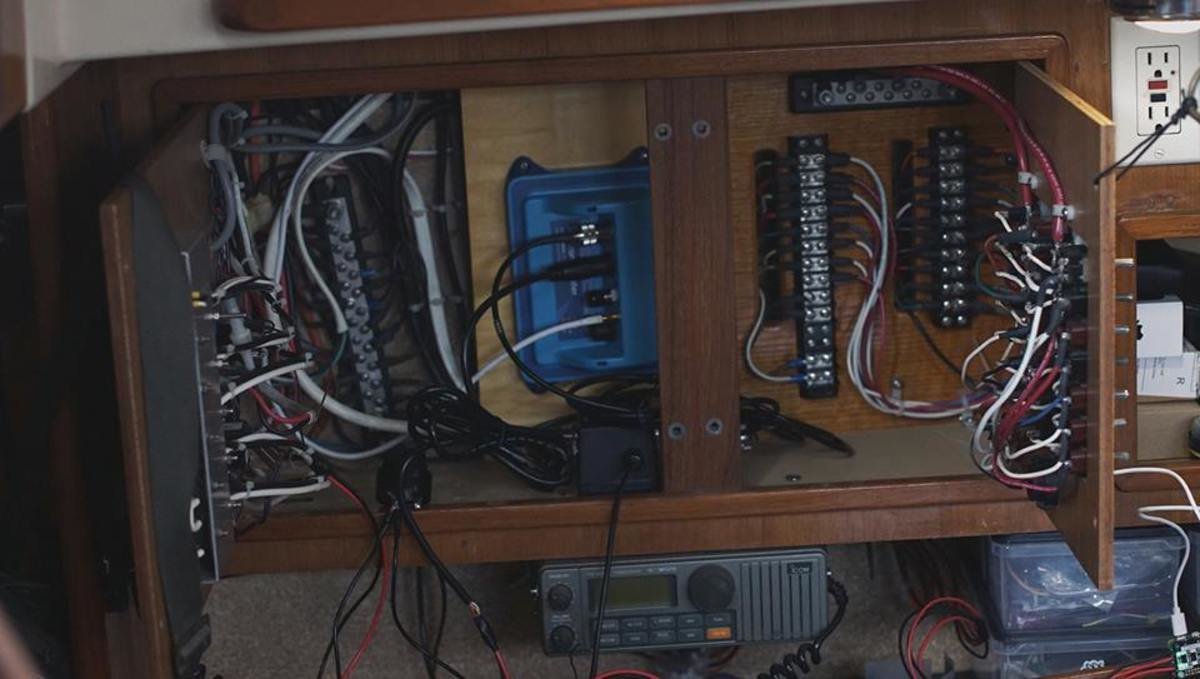 a photo of our ais unit concealed behind a breaker panel