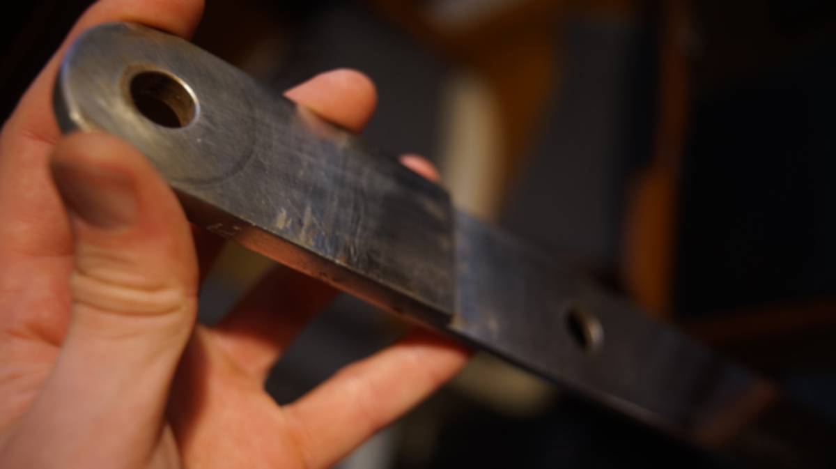 a cleaned up chainplate