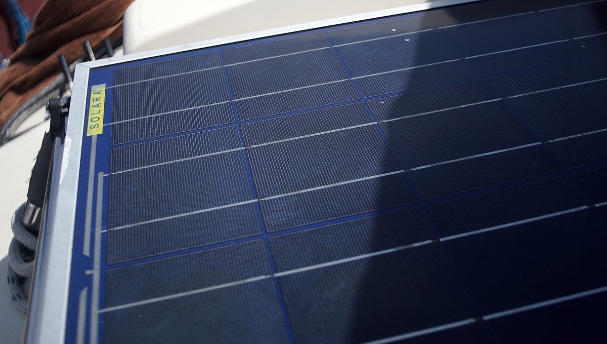 a polycrystalline solar panel