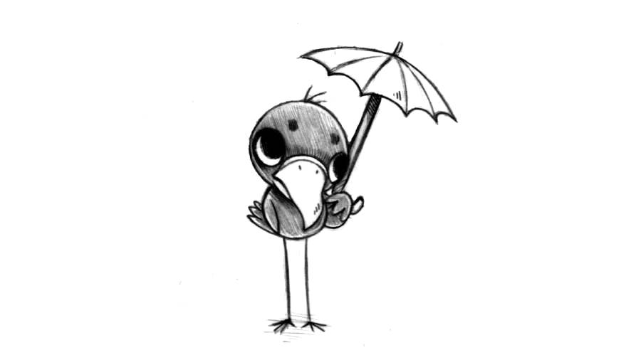 a rain bird, the mascot of ketchikan