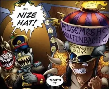 Gil's fabulous hat from Girl Genius.