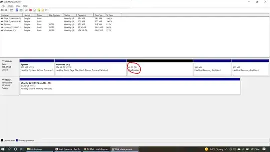 partitions in Windows