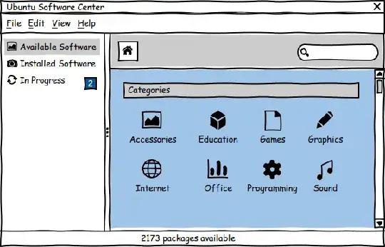 Ubuntu Software Center Mockup