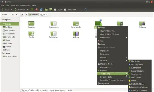 TortoiseHG-Caja in 18.04 LTS