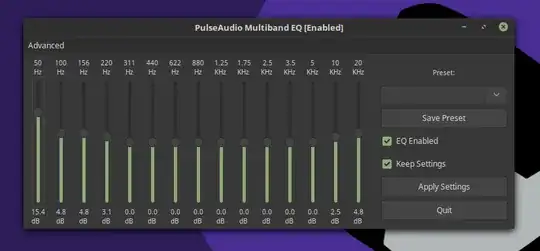 PulseAudio Equalizer