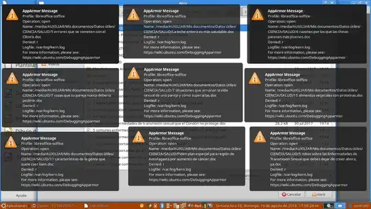 LibreOffice AppArmor messages issue