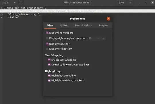 Gedit highlight current line setting