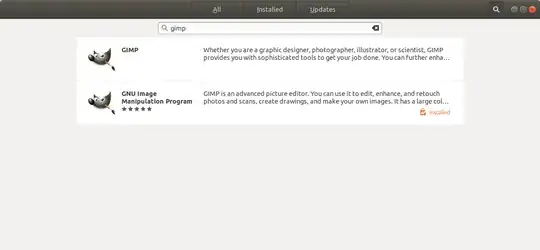 GIMP in Ubuntu Software