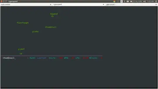 screenshot of typespeed