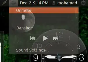 Unity sound menu