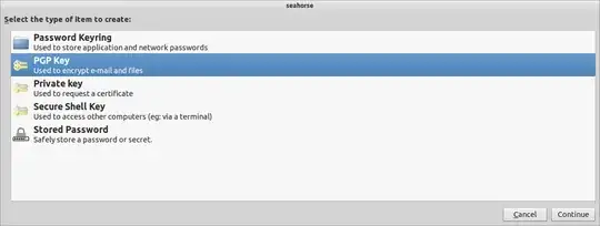 new item dialog for Seahorse
