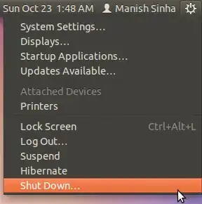 How to choose shutdown