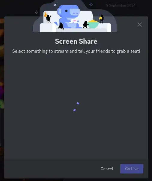 Pic of the screen it gets stuck on