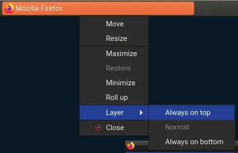 Desktop task bar