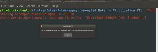 Screenshot of terminal output