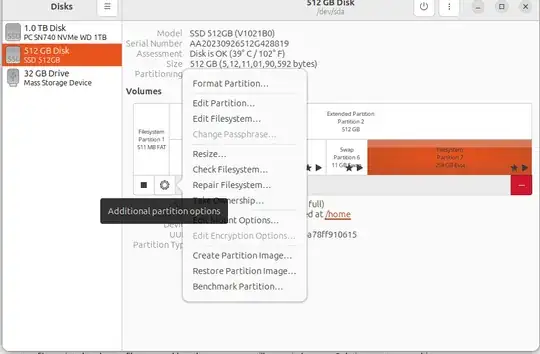 Use the option take ownership