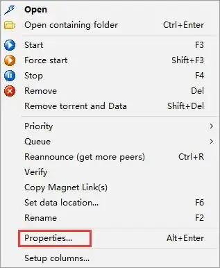 right click menu