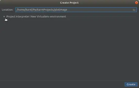 Create Project window