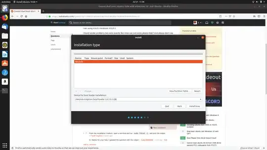 the screen where I get stuck