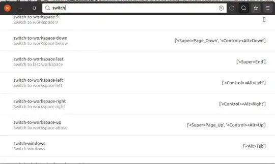 dconf-editor switch workspace keybindings