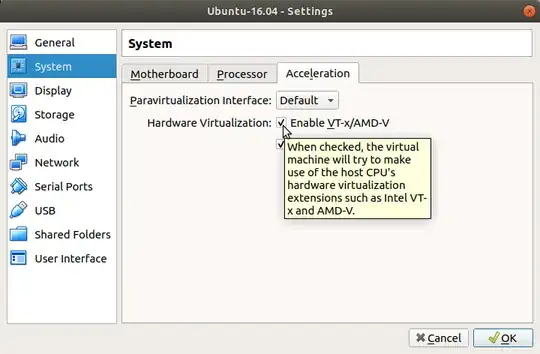 Enable Vt-x/AMD-V