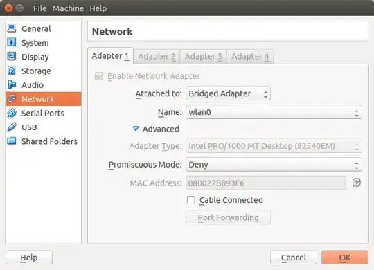 VM Network Settings