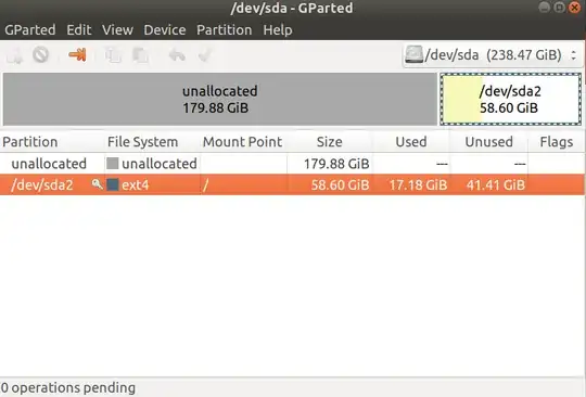 That's how my GUI G-Parted looks