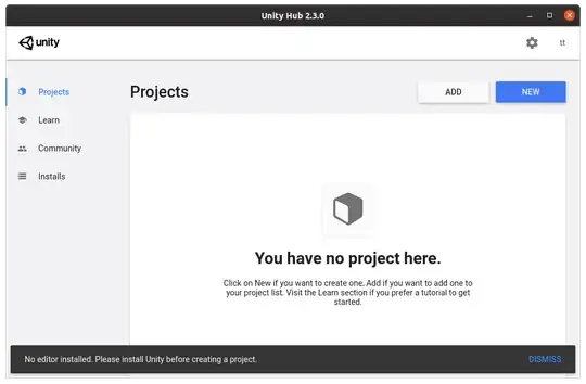 no editor installed, please install unity before creating a project