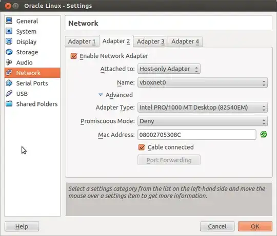 Host-only configuration of 2nd adapter
