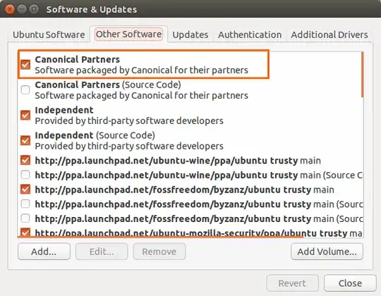 screenshot for software and updates other software canonical vmware view client
