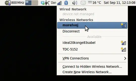 NetworkManager tray screenshot