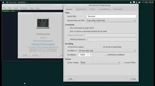 Scrolling in Xubuntu's terminal