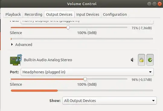 pavucontrol screenshot
