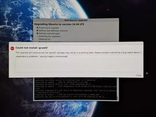 Could not install gconf2
