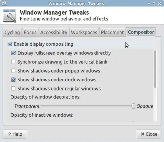 enable composite for xfwm4