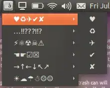Screenshot of Chars Indicator in action