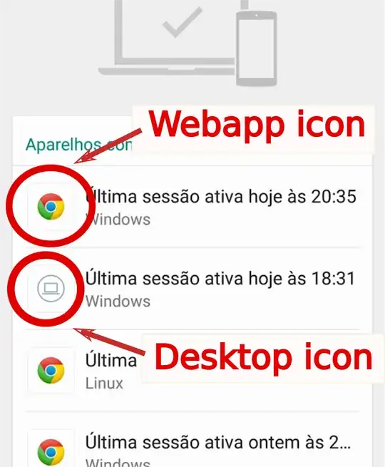 Whatsapp show as a Windows session