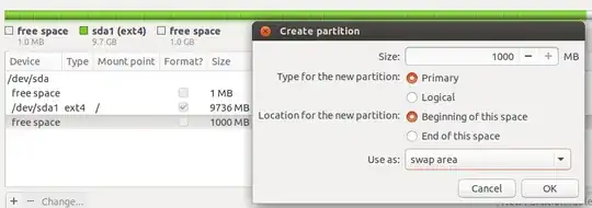 create swap partition