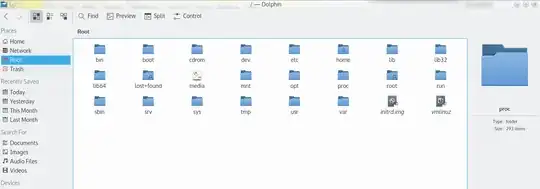 Icons showing normally when running dolphin