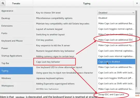 gnome tweak tool screenshot editing caps lock behavior