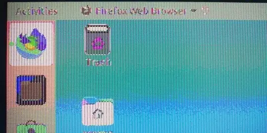 photo of a distorted screen