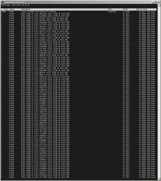 Nethogs screenshot - do not know what those processes are