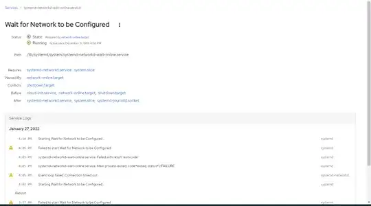 cockpit dashboard - wait for network to be configured