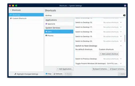 Image of KWin keyboard settings