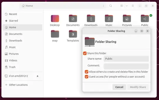 Here is the Sharing Options menu.