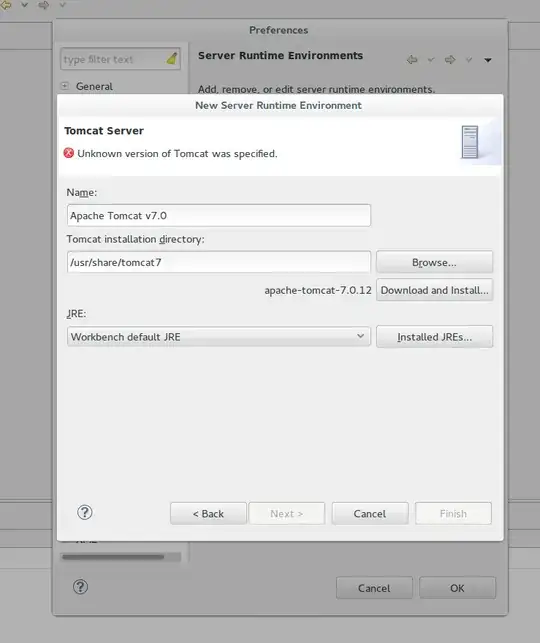 Unknown version of Tomcat was specified