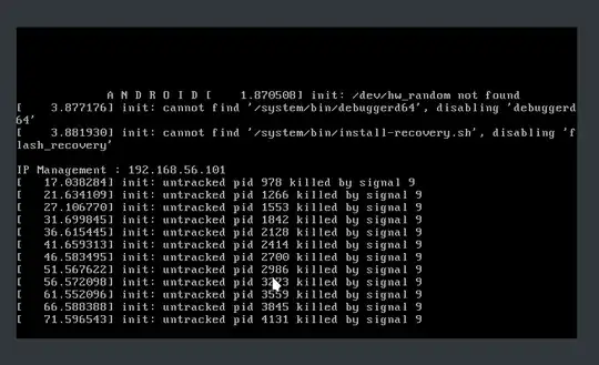 Virtual Box showing this while starting the androidemulator