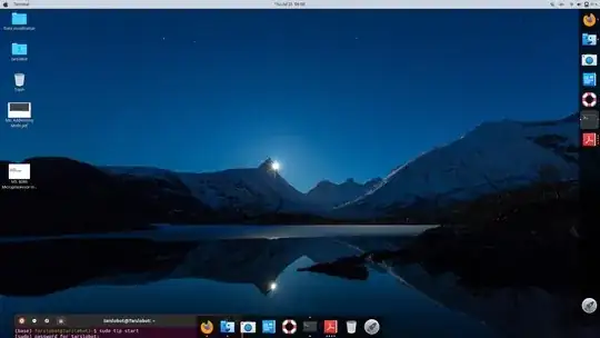 Screenshot showing two docks