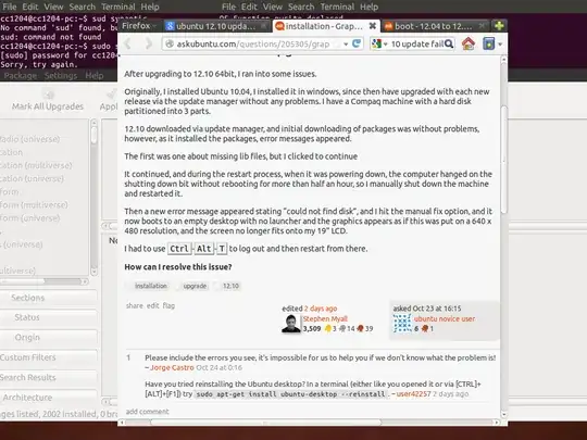 This is what I get after the upgrade