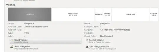 Disk utility snapshot